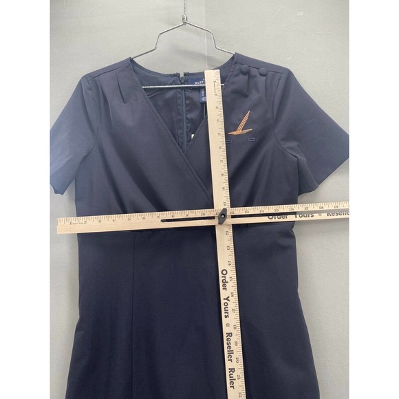 Land's End Outfitters Women's Navy Dress Size 2 Lined Embroidered Bird NEW - Picture 7 of 12